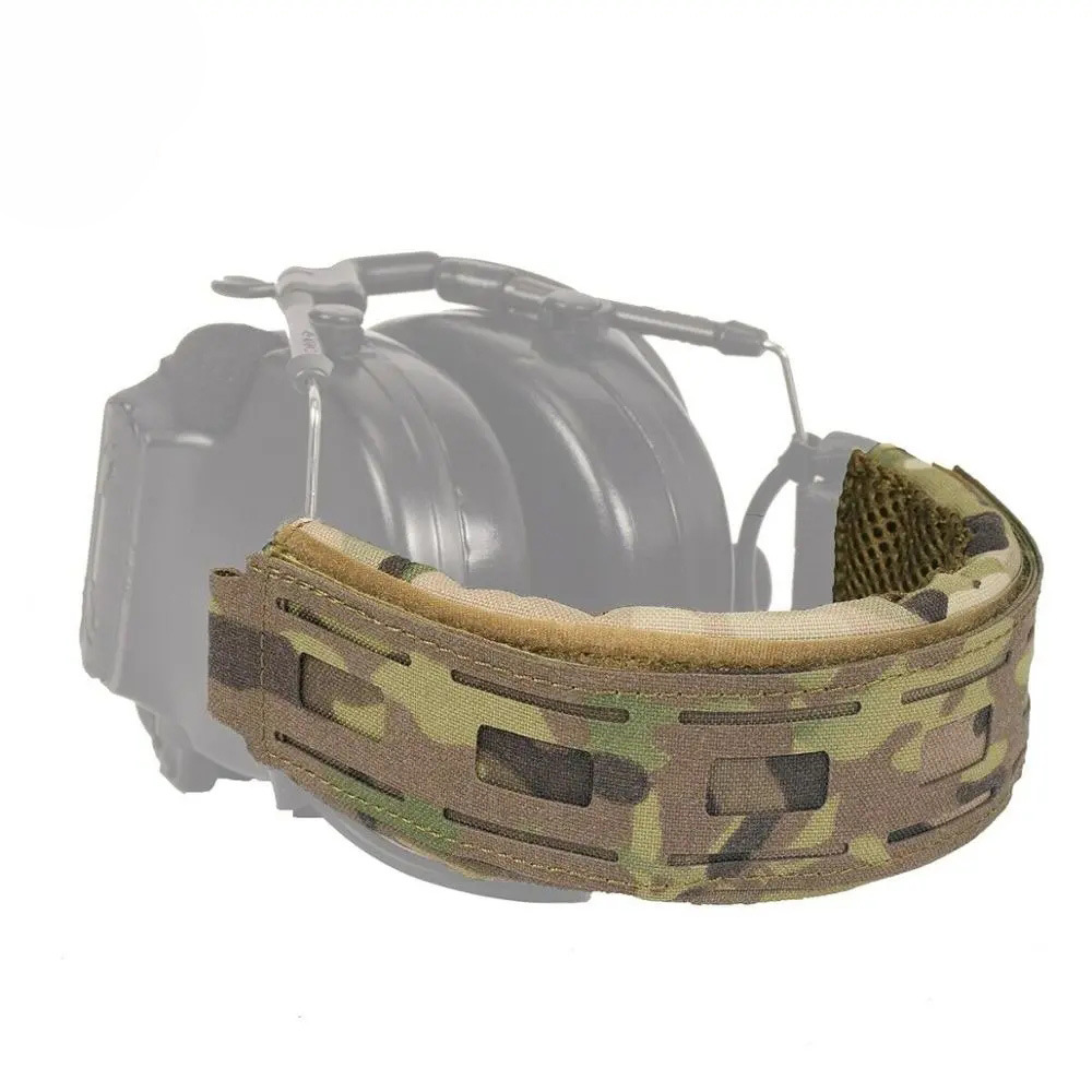 Ventilador militar montado en la cabeza al aire libre intercomunicador auriculares cubierta protectora universal auricular haz táctico láser molle vaina