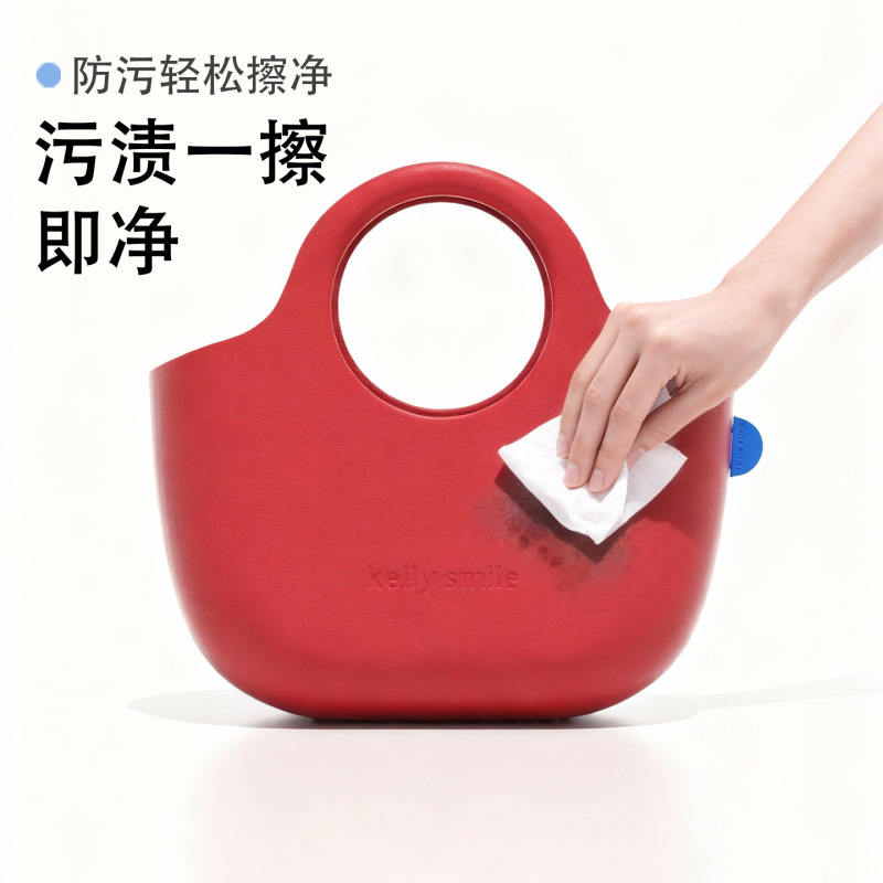 Commuter Basket Bag Eva Bucket Tote Bag Waterproof High-Value Lunch Bag with Plush Toy