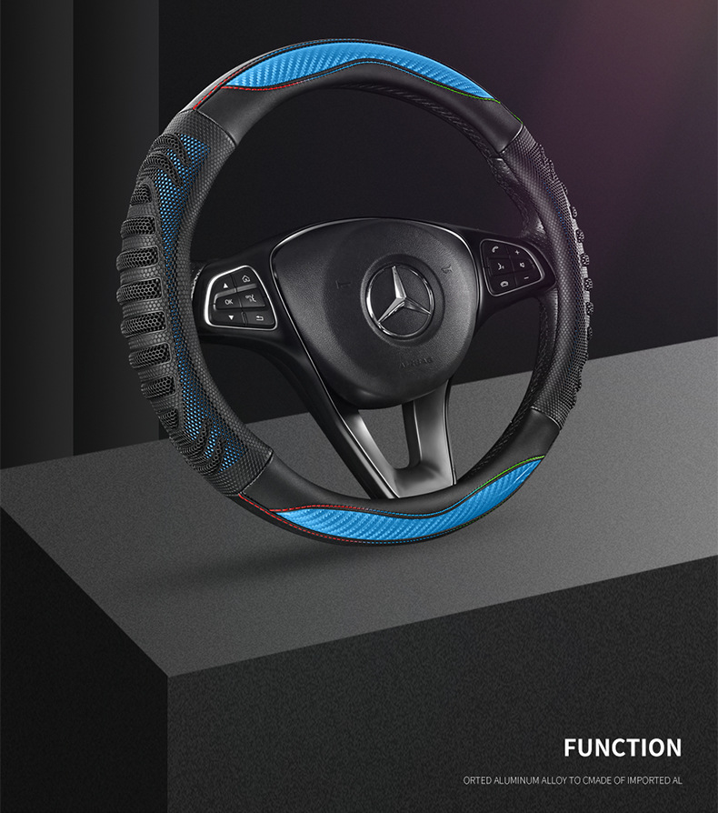 Four-Season Universal Honeycomb Sports Handlebar Cover, Steering Wheel Cover, Car Anti-Slip Modification Set, Cross-Border Tiktok Dropshipping