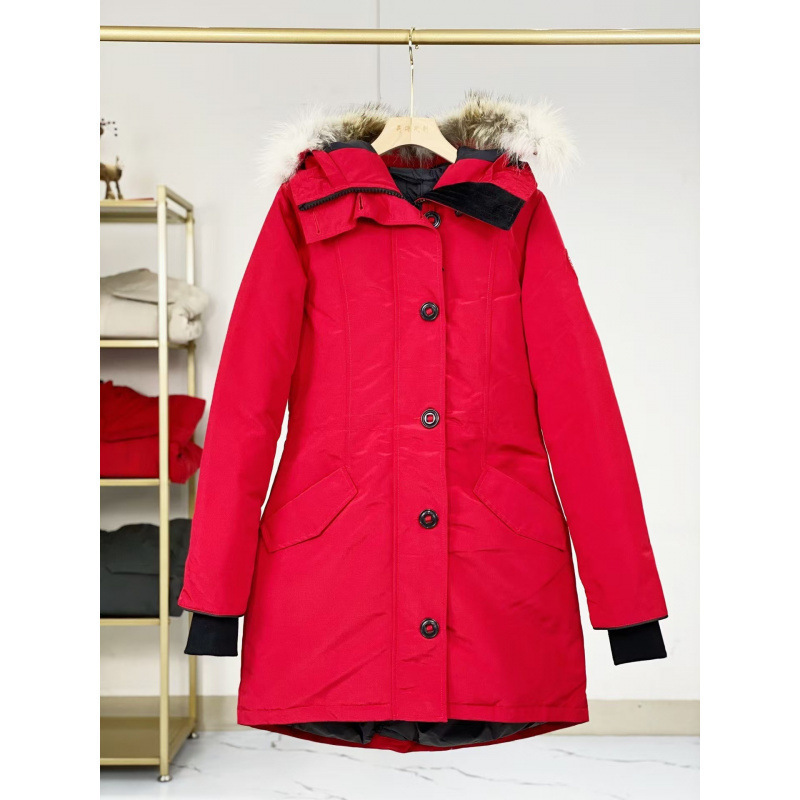 High-End Canada Goose Style down Jacket, Rossclair Tailcoat Series 2580, Women's Mid-Length Coat