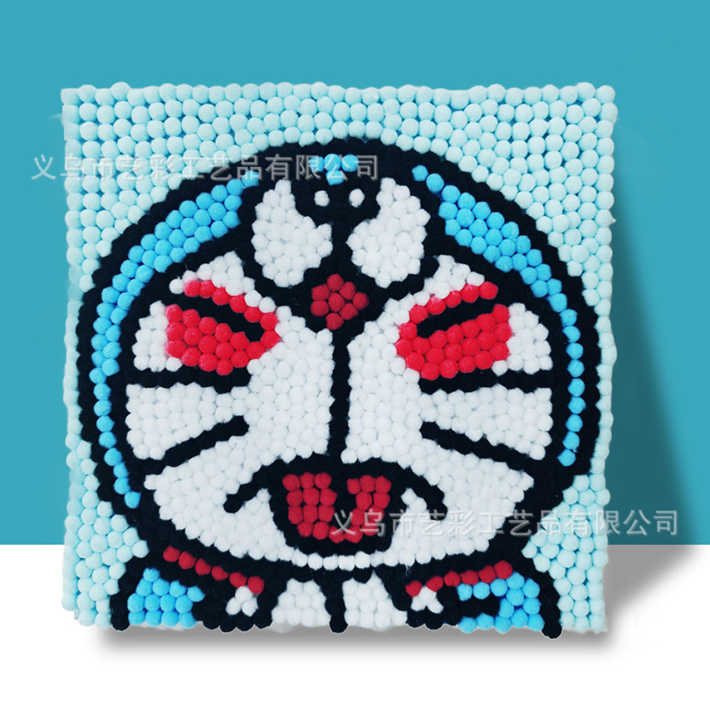 インターネット有名人の同じスタイルの子供用毛玉絵画 DIY 手作りクリエイティブ絵画 30*30 生産材料露店ホット販売子供のおもちゃ|undefined