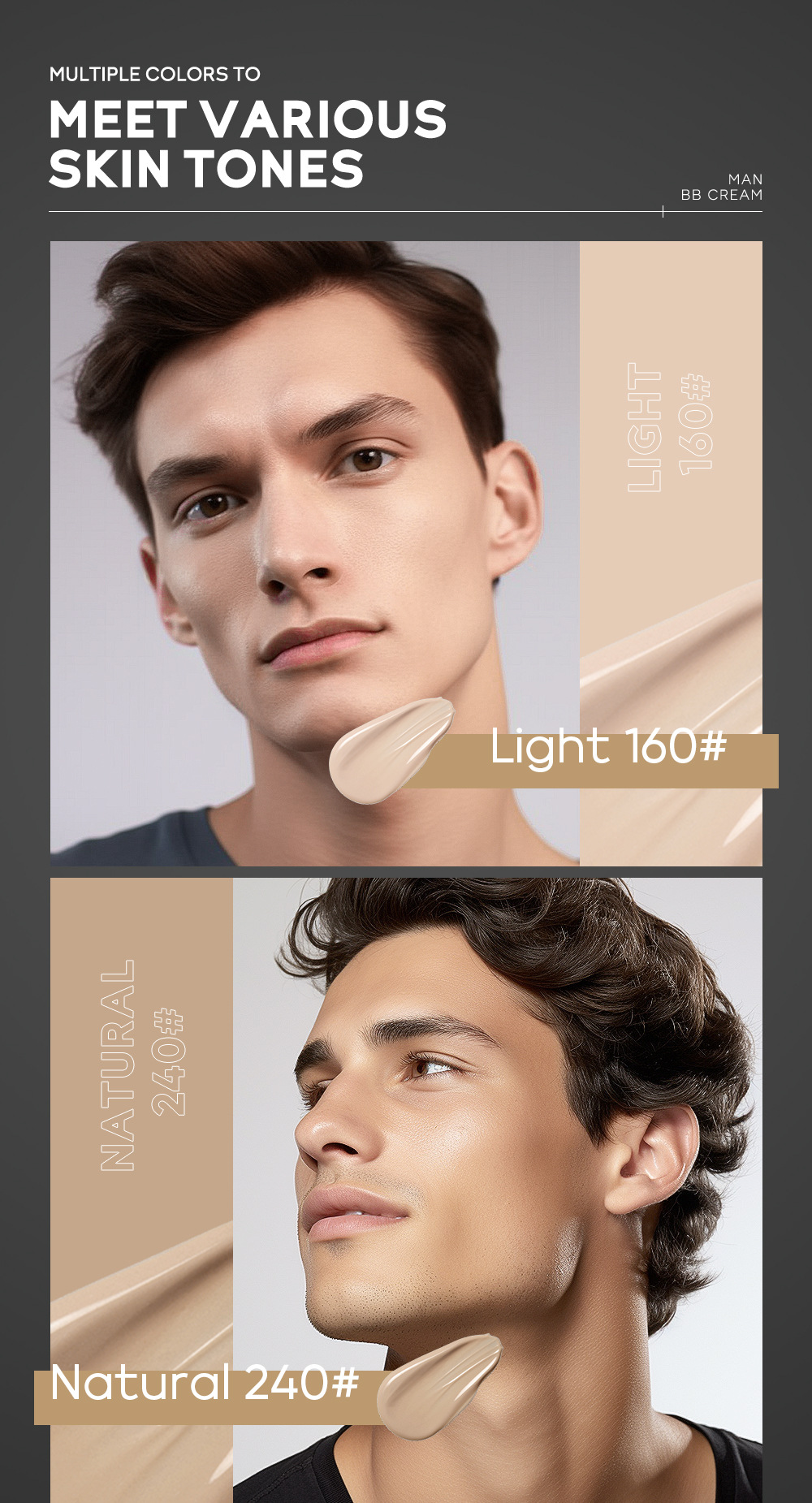 temu Edition Laicome Men's bb Cream 30g (Tube) in multiple colors to choose from, a cosmetic manufacturer for concealing and brightening skin tone undefined