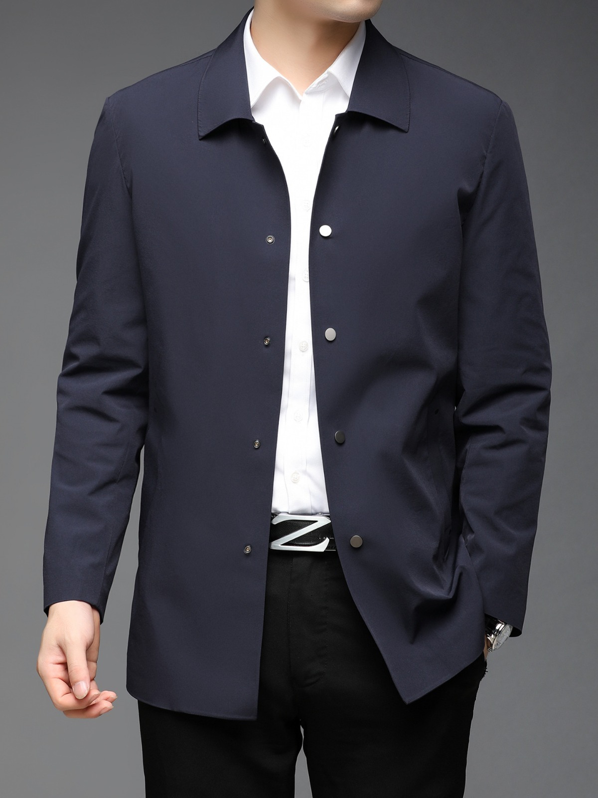 Demi-season casual men's jacket