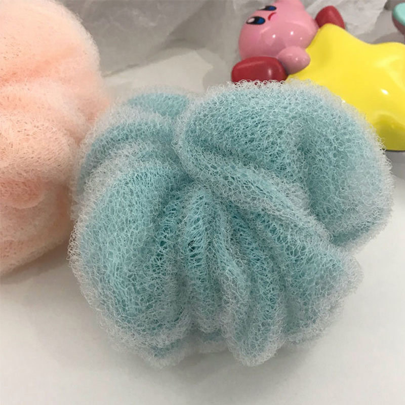 雙網甜甜圈浴花球可愛學生洗搓澡SPA球花起泡網拉背條源頭批發