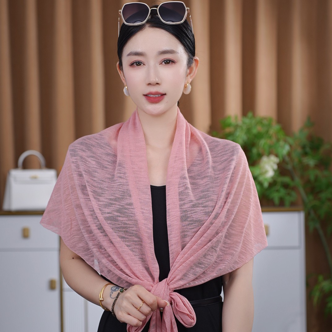 Artistic and Versatile Ice Silk Sun Protection Cape for Women, Thin Style for Travel and Shopping, Outerwear Shawl
