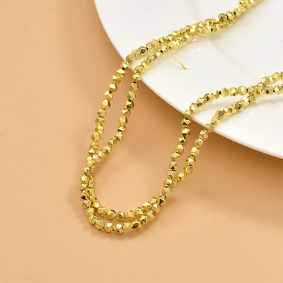 beads diy beaded bracelet – Zərgərlik ara hissələri - 10-imitation-gold-multi-section-3mm-1-treaty-140