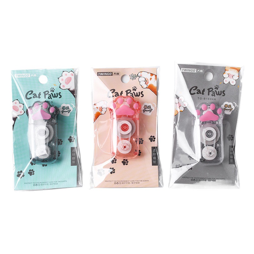 Cinta de corrección Tiangao diseño de garra de gato, 6m transparente, gran capacidad y portátil, alto diseño para estudiantes, venta al por mayor