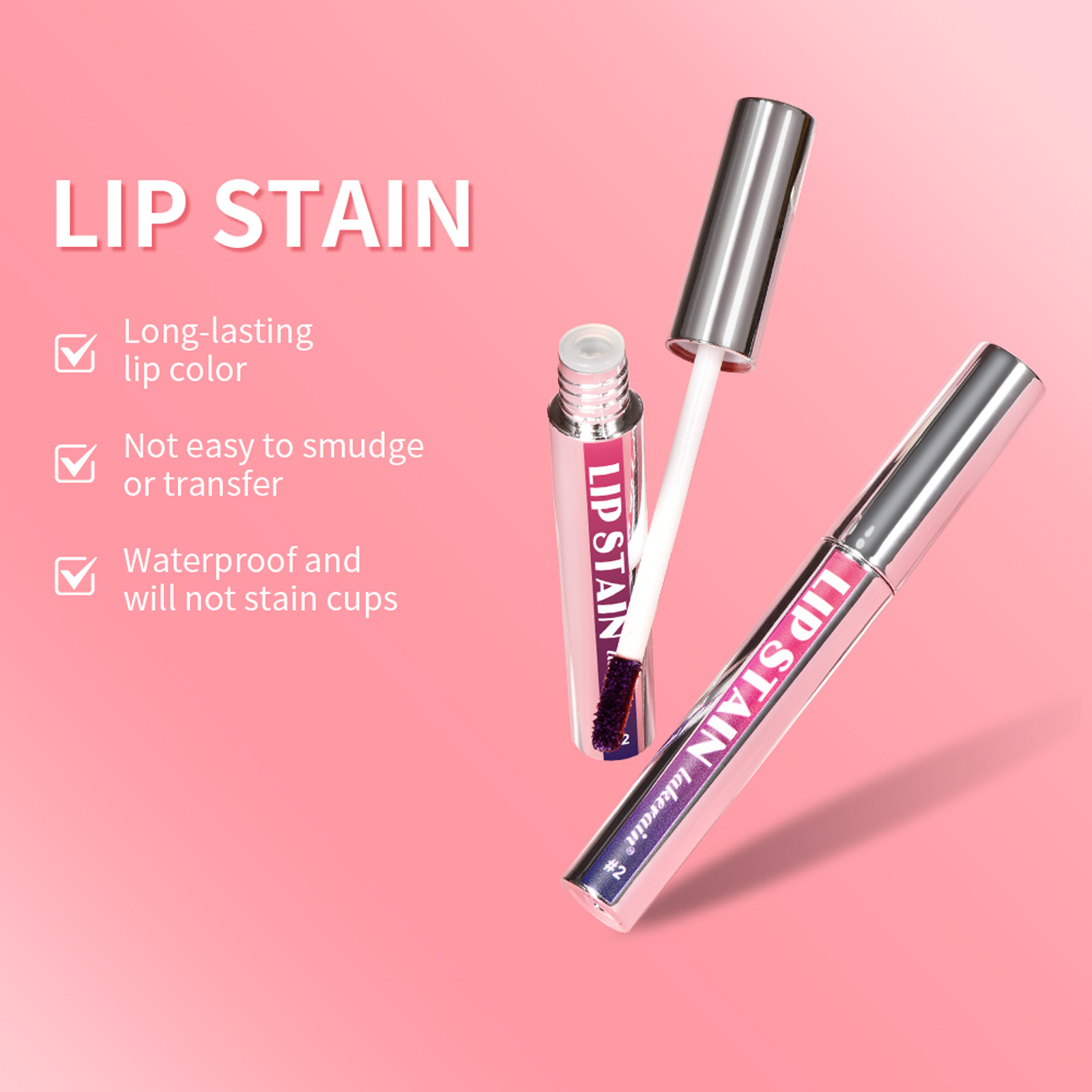 Transfronterizo lacerain tubo de plata rasgar lápiz labial mate es fácil de colorear, impermeable, no es fácil de descolorar lápiz labial rasgar lápiz labial