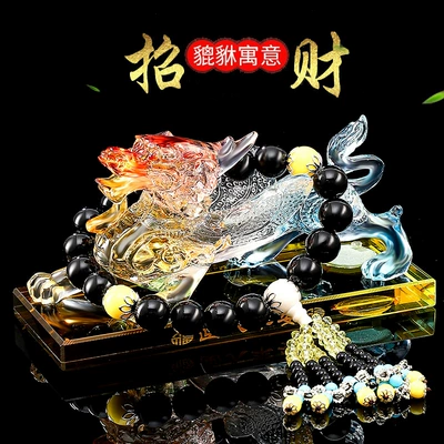 Car ornaments, New Oversized Car Water - large-color-brave-black-beads