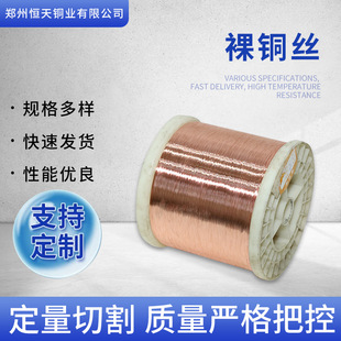 Bare Copper Wire 0.08Mm-4.2Mm Multi-Specification Cable Wire Conductor Oxygen-Free Copper Copper Cable Copper Core High Conductivity