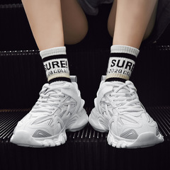 Autumn and summer stars have the same trendy brand couple style retro dad shoes, versatile student thick-soled heightening casual sports shoes