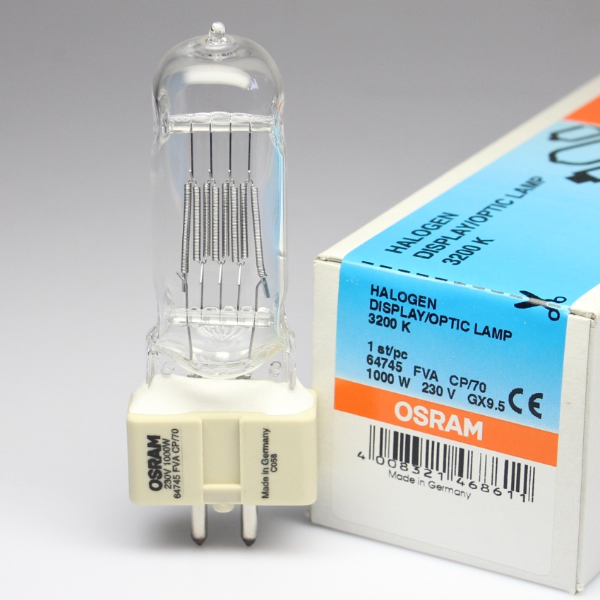 OSRAM 64745 FVA CP/70 230V 1000W Stage/Marine Searchlight - Replacement for 6995P