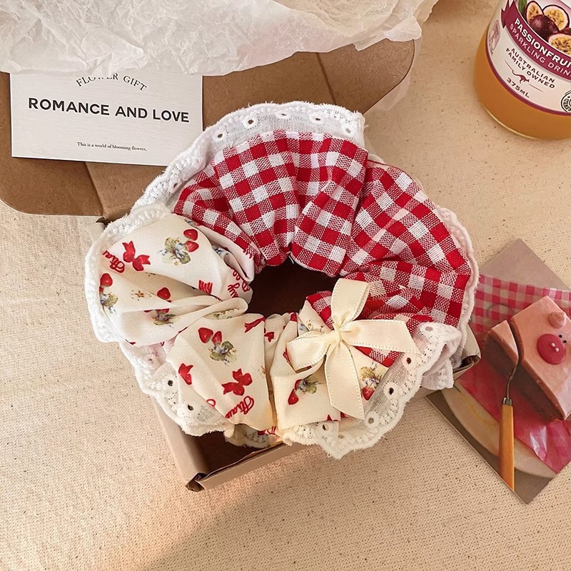 Anillo de cabello de intestino grande coreano para mujeres de alto nivel toallas cuadradas cuerdas de cabello de alta elasticidad y elásticas duraderas flojas flojas