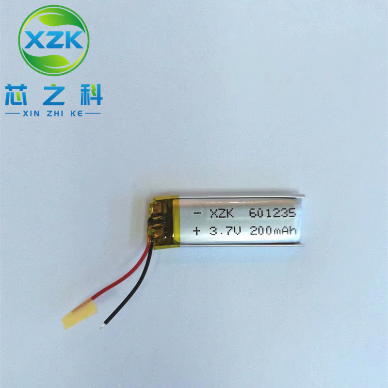 工厂直销601235聚合物锂电池 200Mah 3.7V智能穿戴蓝牙耳机录音笔