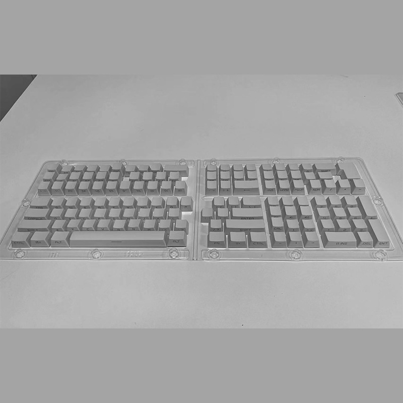 [Talla lateral 131 clave pequeño conjunto completo transparente] Tormenta roja carácter lateral de dos colores transparente teclado mecánico de dos colores keycap