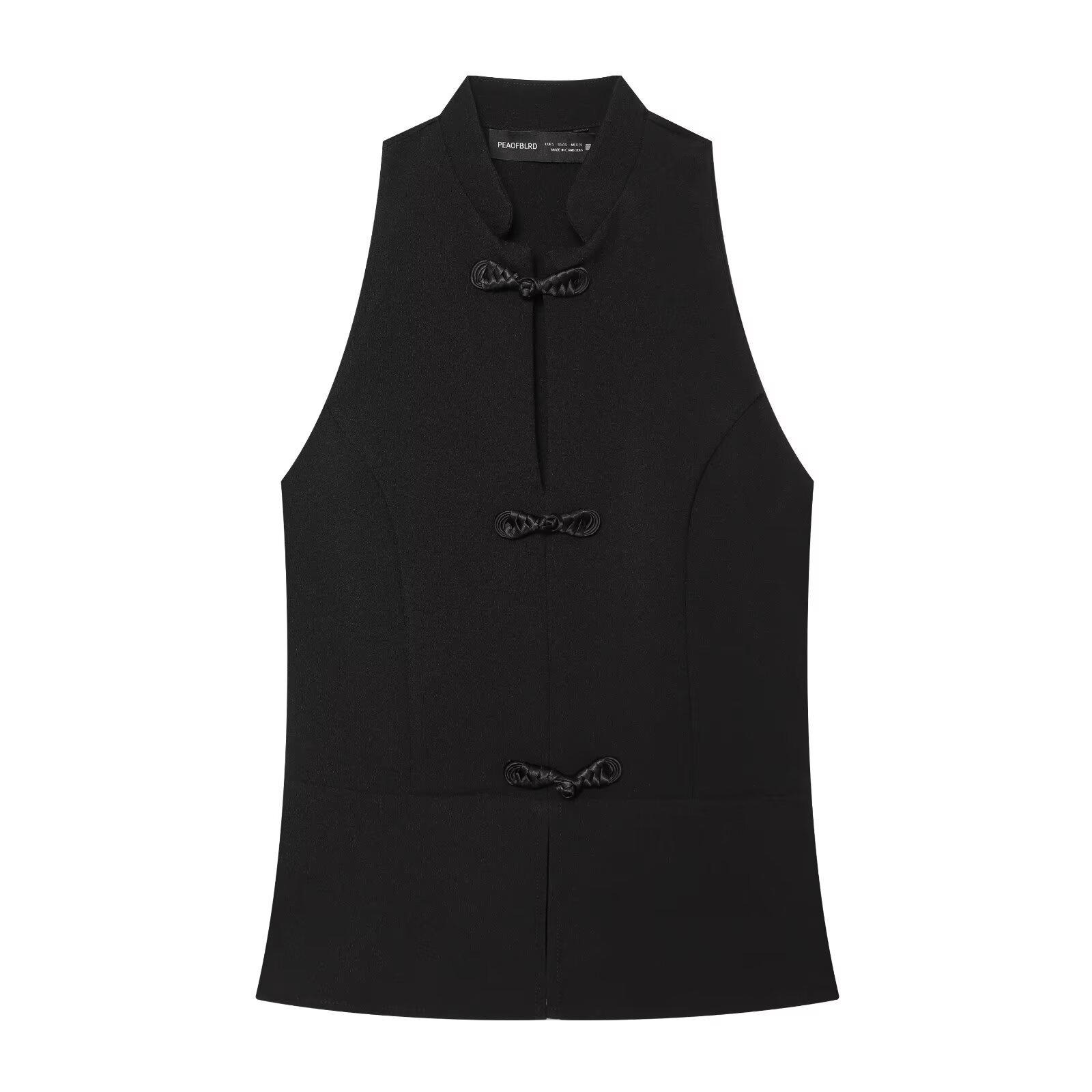 TAOP & ZA mujer verano 2026 nuevo estilo sin mangas cuello alto nudos falda corta blusa 5029258 image 1