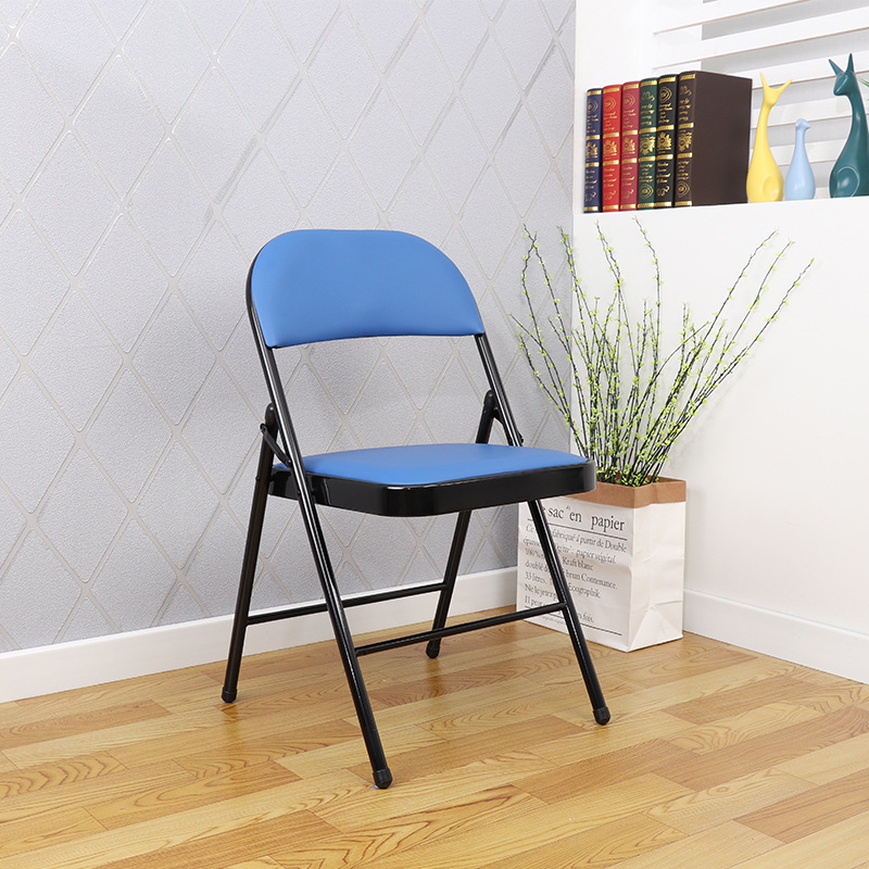 두꺼운 강철 판베이스 더블 레이어 스폰지 검은 다리 블루 얼굴