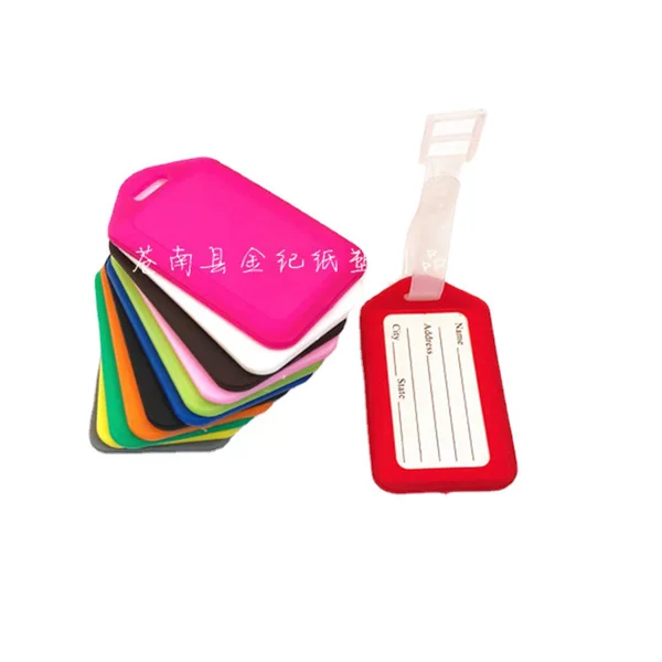 Amazon Plastic Luggage Tag Boarding Pass Suitcase Luggage Checked Tag Hang Tag with Logo Work Badge Lanyard