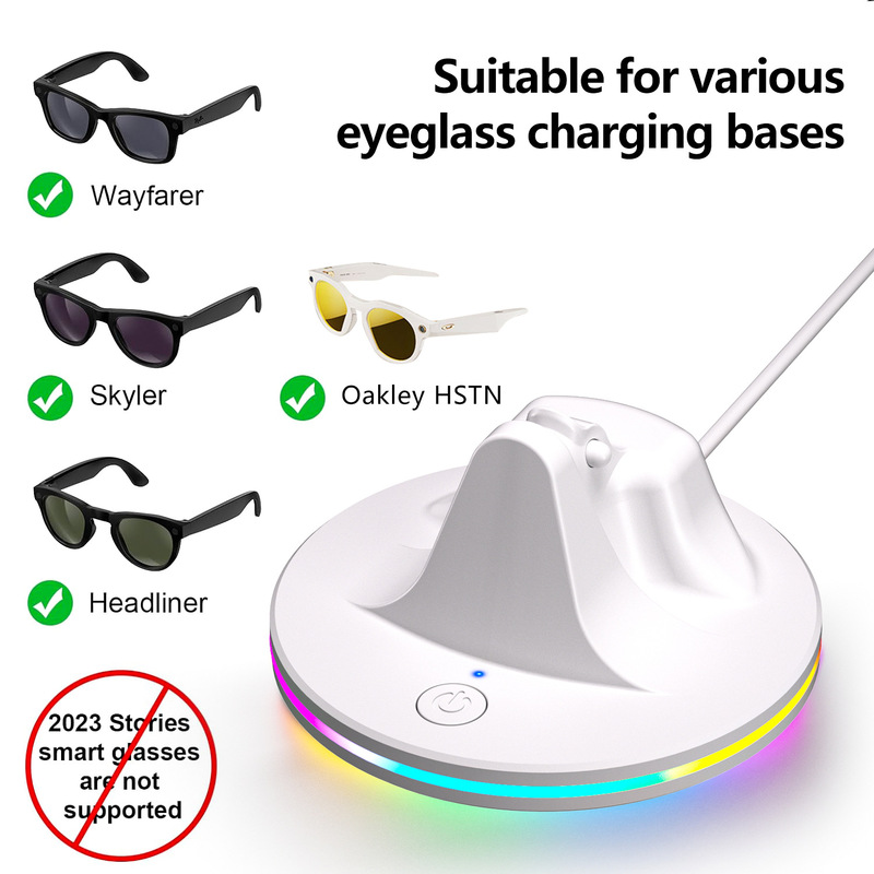 New Product Meta Ray-Ban Glasses Charging Stand Is Suitable for a Variety of Ar Glasses Charging Base Meta Glasses Rgb Stand Charger