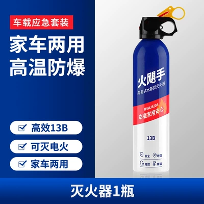 Fire Hurricane Hand-Held Fire Extinguisher Fire Annual Inspection Vehicle-Mounted Water-Based Fire Extinguisher Wholesale 3C Vehicle-Mounted Household Small (Vehicle fire extinguisher) - 620ml-13b