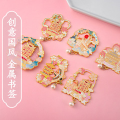 新款城市文创合金冰箱贴批发武汉黄鹤楼金属冰箱贴文创宣传定做