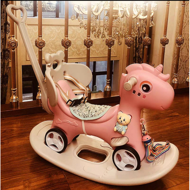 Caballo mecedora para niños Caballo mecedora para bebés Caballo de madera para bebés Regalo de un año