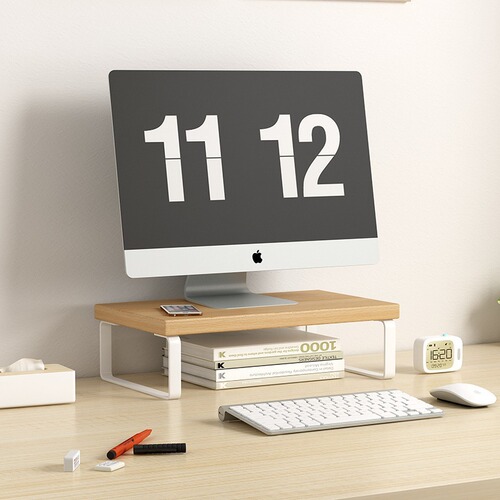 Monitor riser, base stand, heightening bracket, desktop computer lift, office desk storage, item rack