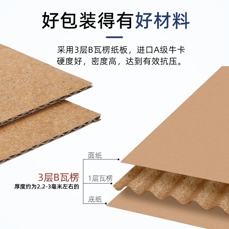Zipper carton flying machine box tape-free tear box express box zipper cosmetic express box in stock wholesale