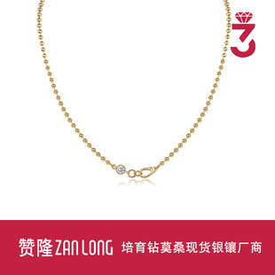 Gold Fashion 925 Sterling Silver Stacked Necklace Moissanite Chain European and American Hot Selling Cross-Border Ins Style Clavicle Chain Wholesale