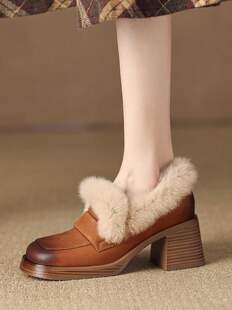 RLN �ָ�7cm��ë�߸�СƤЬŮ�����ӽq�Ӻ�ů��چ�Ь