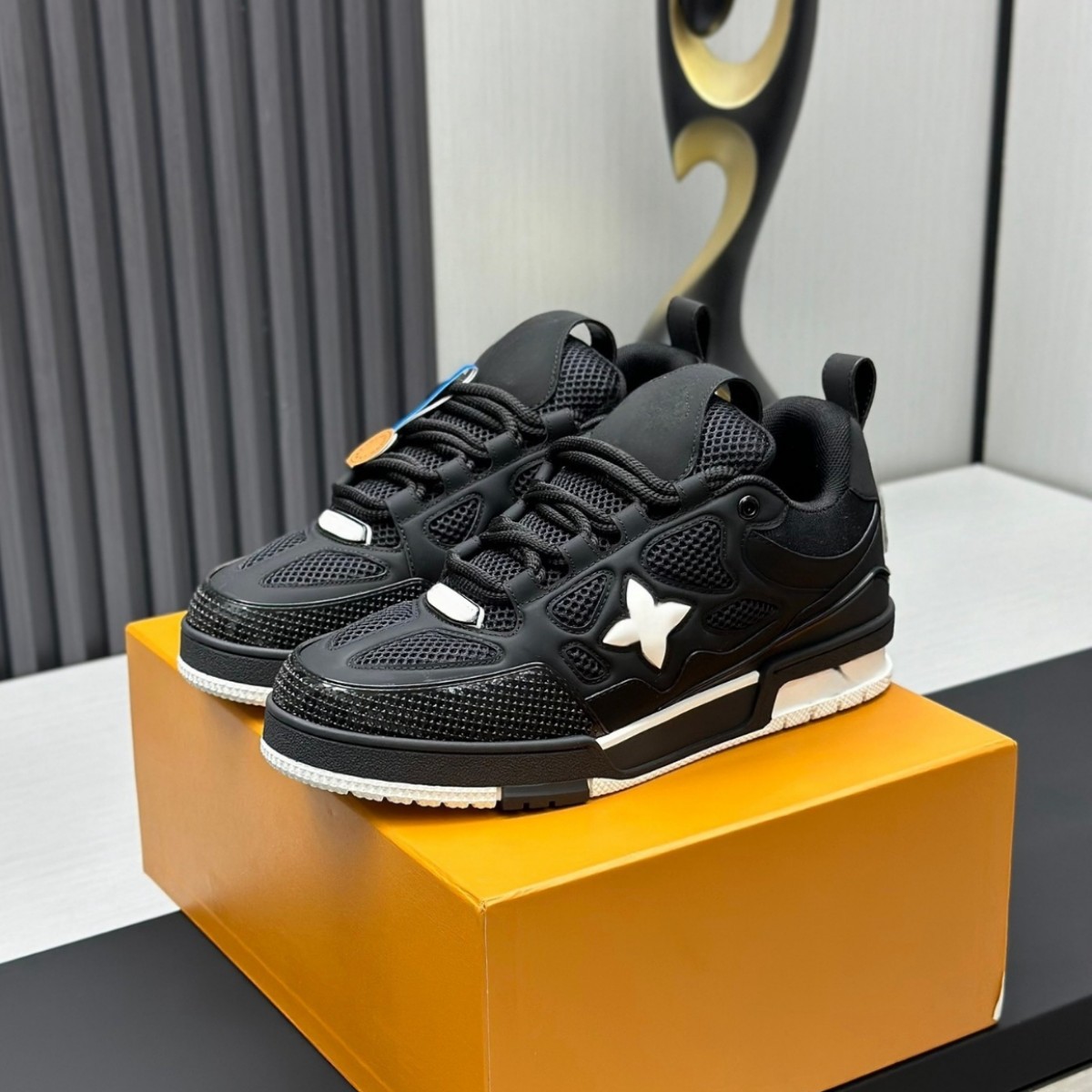 Lujia Trainer Xiaopangding Bread Shoes Sneakers Four-Leaf Clover Pure Original Casual Shoes Unisex Couple Style Sports Shoes