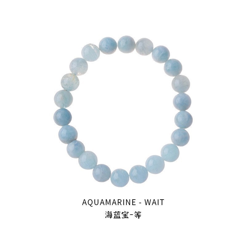 晗珞~海蓝宝锆石串珠手链夏日小清新水晶手串气质轻奢高级感手饰|undefined