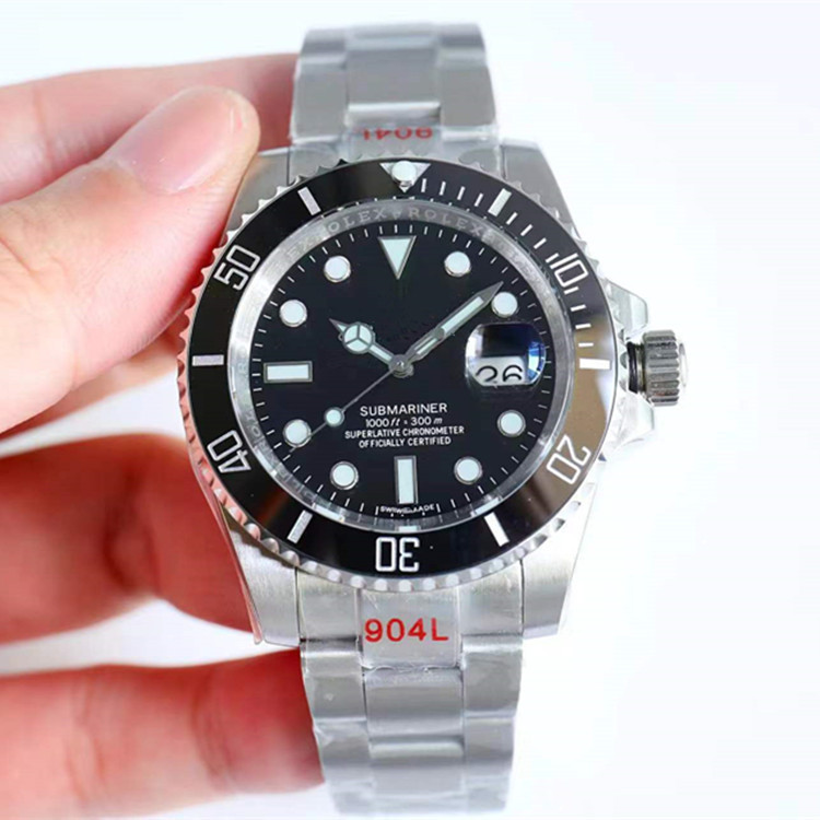 Factory C Green Water Ghost Man Automatic Mechanical Watch Factory N Black Water Ghost King Submersible Panda Ditong Day Watch Tour