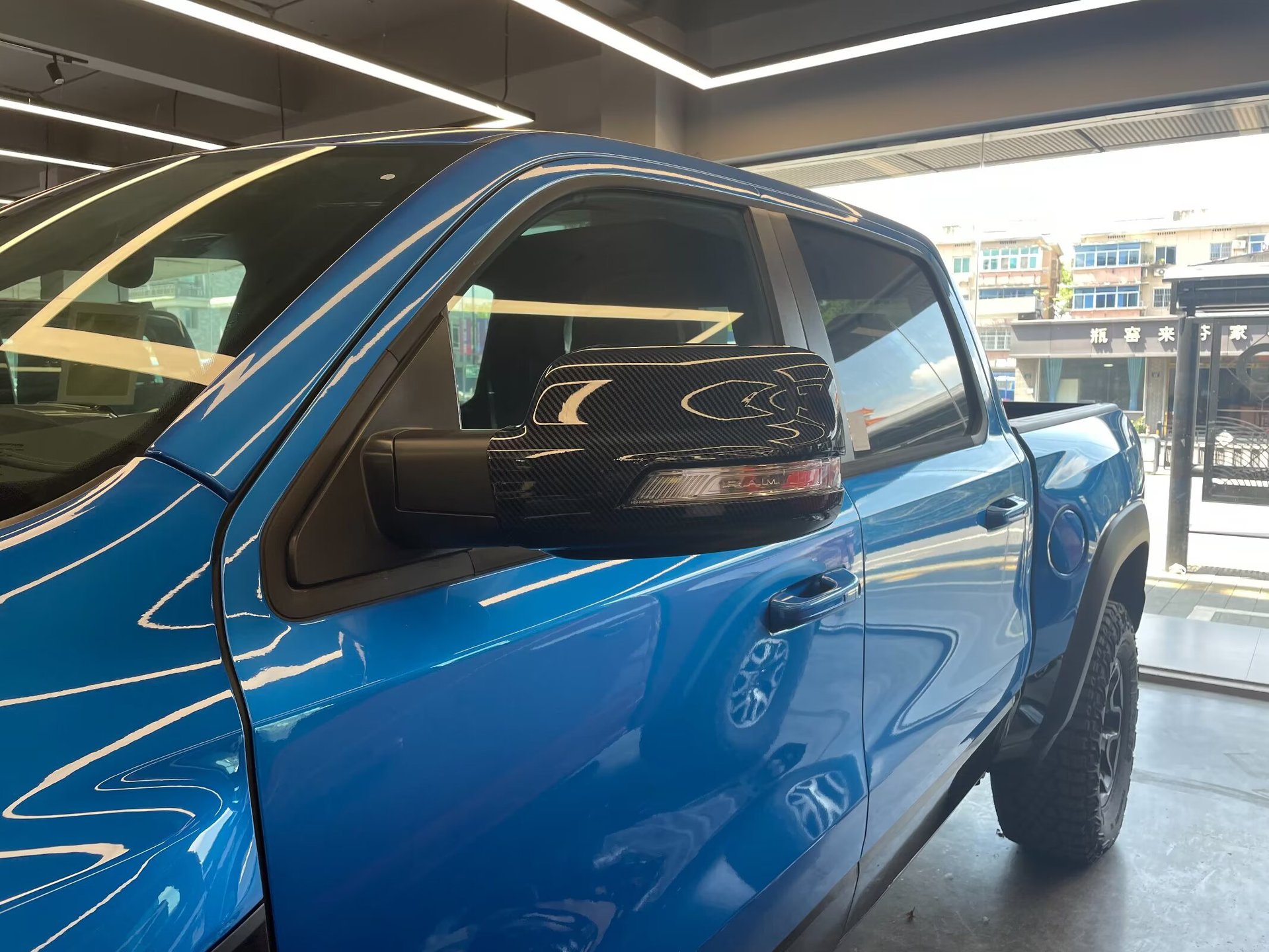 Suitable for Doge Ram 23 Models Dodge Ram Reflective Mirror, Fuel Tank Cap, Door Handle, Car Logo Modification