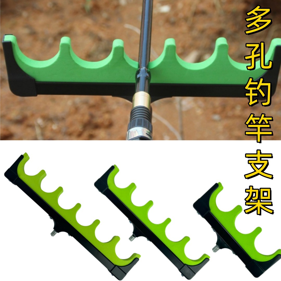 Fishing Rod Holder with Multi-Hole Eva 3/5/6 Hole Universal Model, Large Rod Ground Insert Stand, Fishing Rod Holder