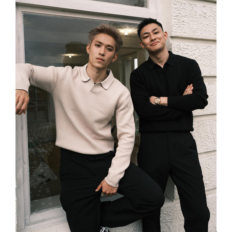 网图 翻领型男毛衣老钱风套头针织衫秋季外套冬装打底衫S531-特58