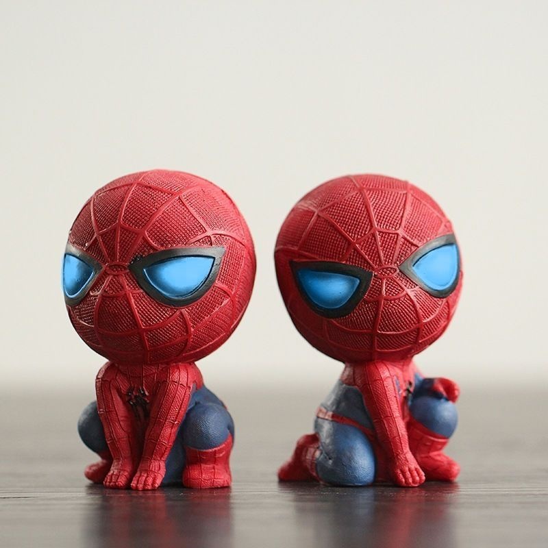 Figura de Acción de Spider-Man de PVC para Coche y Escritorio
