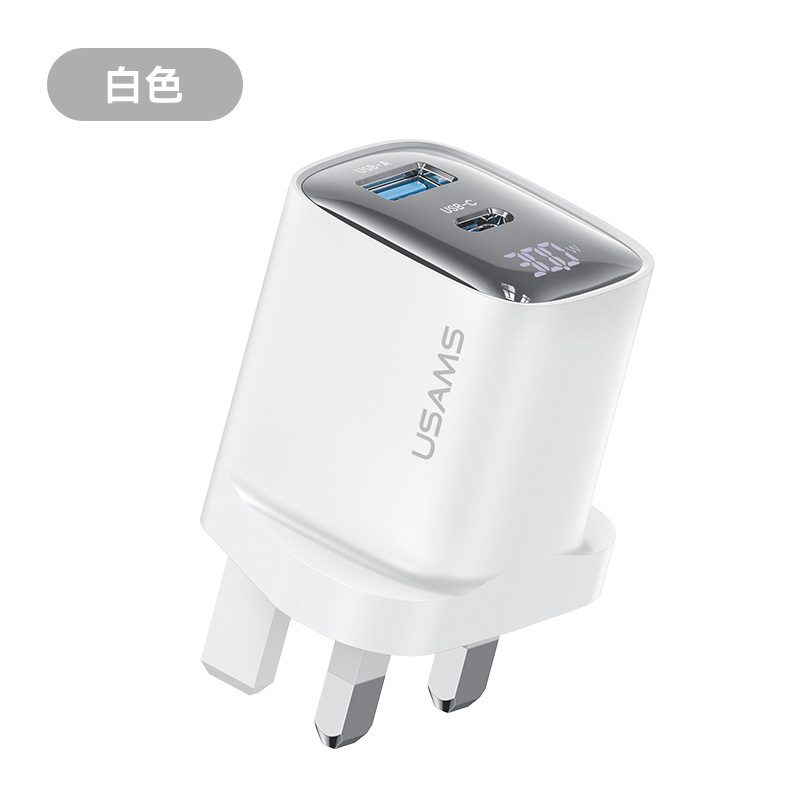 USAMS PD30W cargador de carga rápida para teléfonos móviles digitales para tabletas de Apple TYPEC cabeza de carga estándar británico y estándar europeo