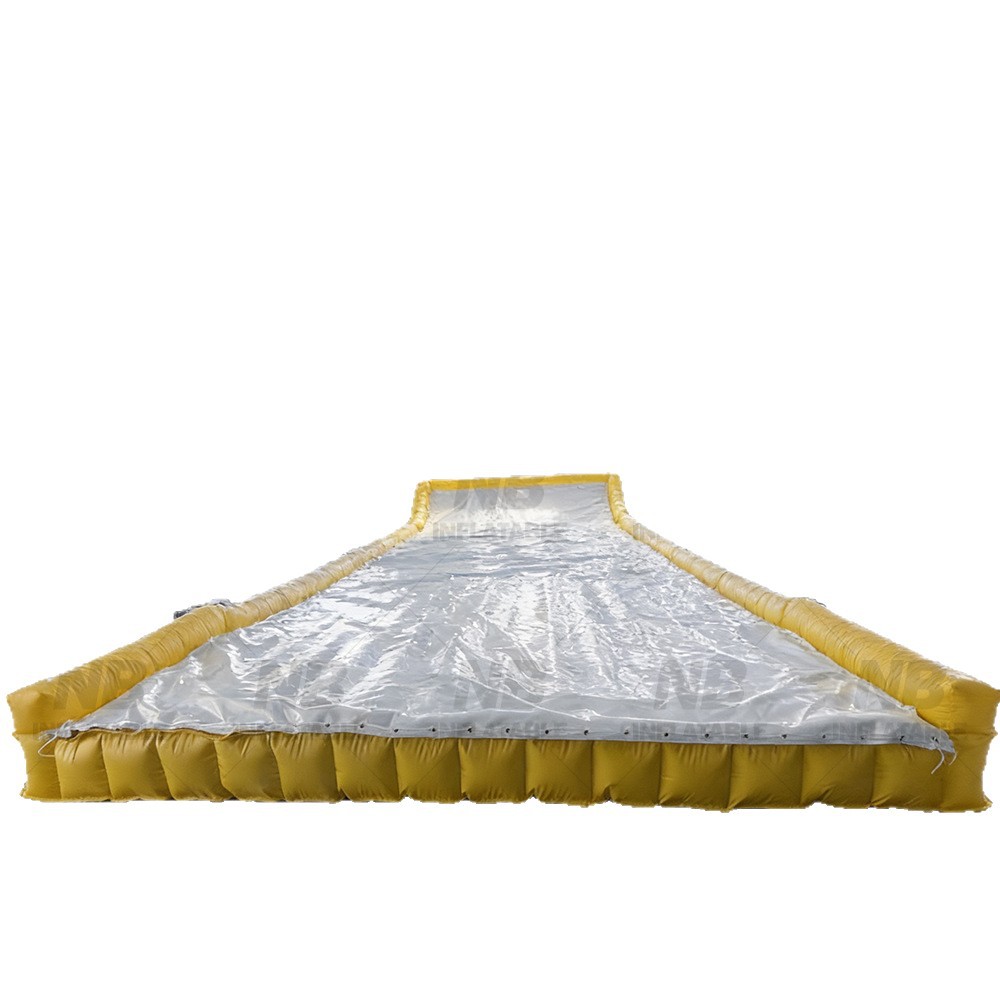 Cojín de aire de esquí inflable para entrenamiento de bicicleta cojín de aire de protección anti-caída cojín de aire de ondas inclinadas cojín de aire de esquí inflable