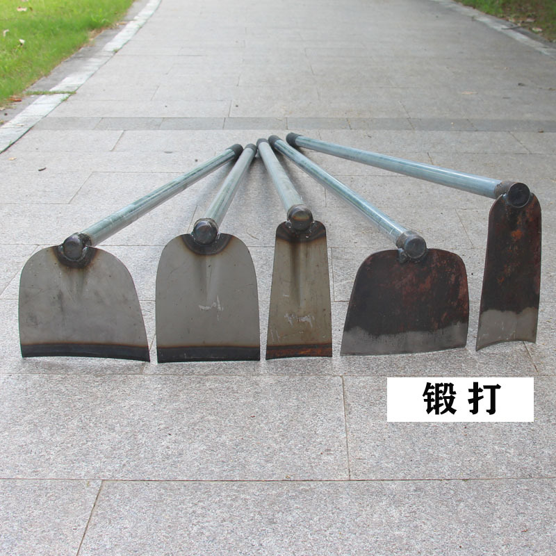 1.5米长柄月牙钢管锄头带柄大锄头除草开坑农用镐头 锻打锄头