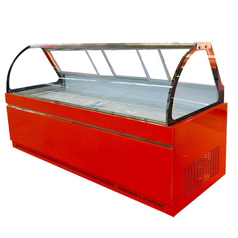 Gabinete de cocina de cocina de arroz de arroz, Gabinete de cocina de arroz de arroz, Gabinete de exhibición de refrigeración de verduras marinadas, Gabinete de refrigeración de arco comercial de temperatura única y doble, Gabinete de preservación de frescura refrigerado directo