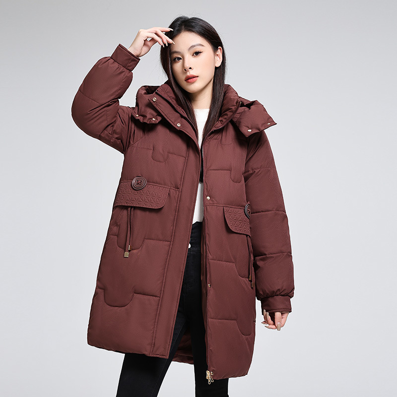 2025 新しい冬多用途韓国綿コートフード付きスリムスタイル綿コート綿ジャケット気質パンコート女性のジャケット|undefined