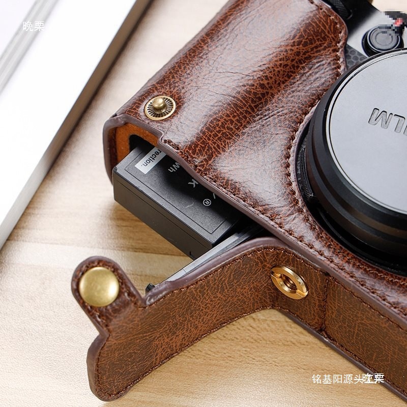 适用于富士X100V X-100V底座皮套便携相机包半套相机保护套