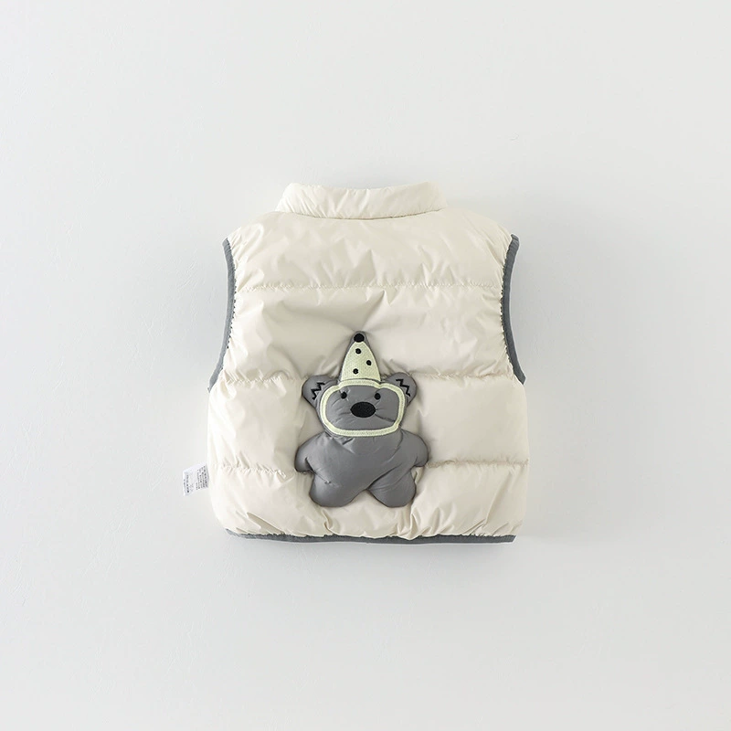 Детский легкий пуховый жилет 2025 года, осенне-зимняя модель, теплая пуховая подкладка для мальчиков, стильная верхняя одежда, зимняя категория А