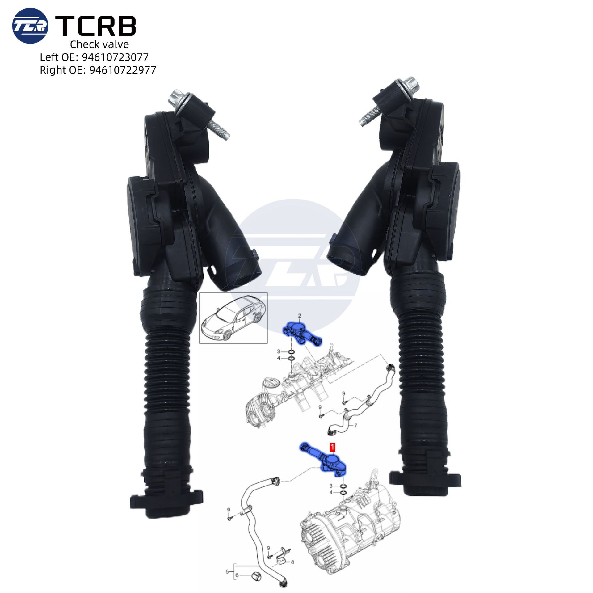 Suitable for Porsche Maca Flow Restrictor Valve Wastegate Valve 94610723077 94610722977