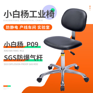 Anti-Static Stool with Dust-Free Electrostatic Workshop Assembly Line Adjustable Rotating Round Stool for School Laboratory Chair