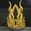 C-shaped half crown imitation gold