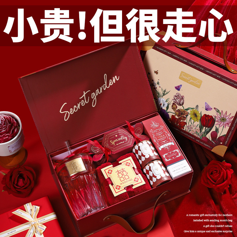 结婚伴手礼女伴娘实用新娘送闺蜜姐妹团婚宴宾客礼物轻奢大气礼盒|undefined