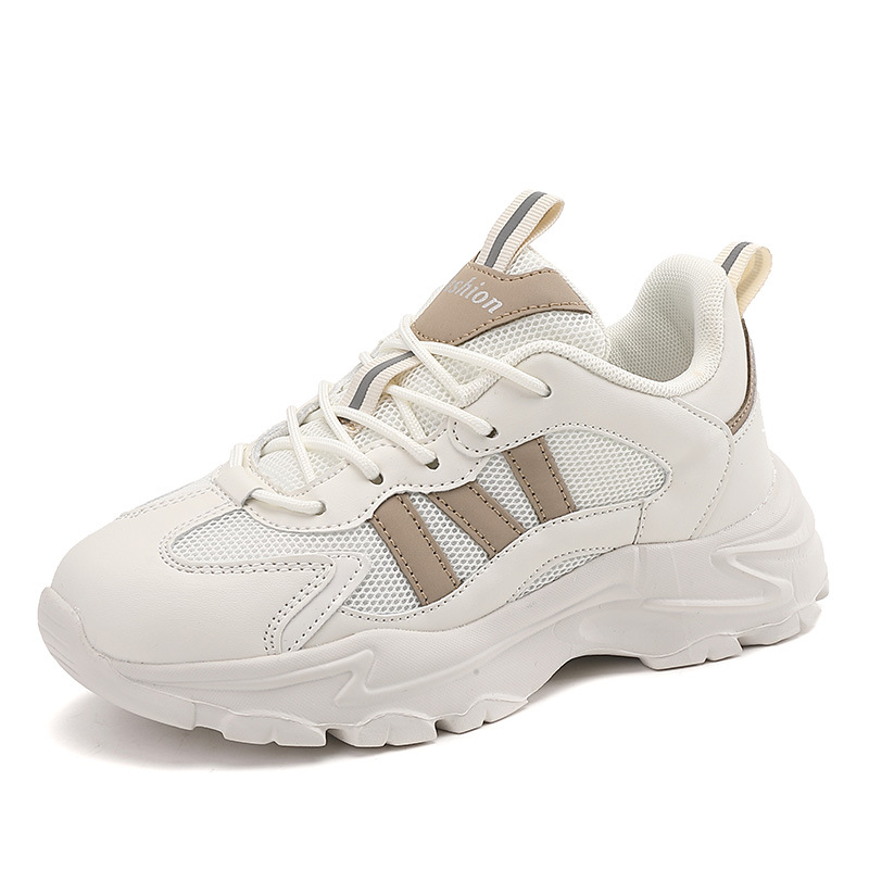 Scarpe da tennis da donna Scarpe da passeggio Scarpe in pelle Scarpe da ginnastica Scarpe da ginnastica sintetiche in mesh facili da pulire_voghion.com