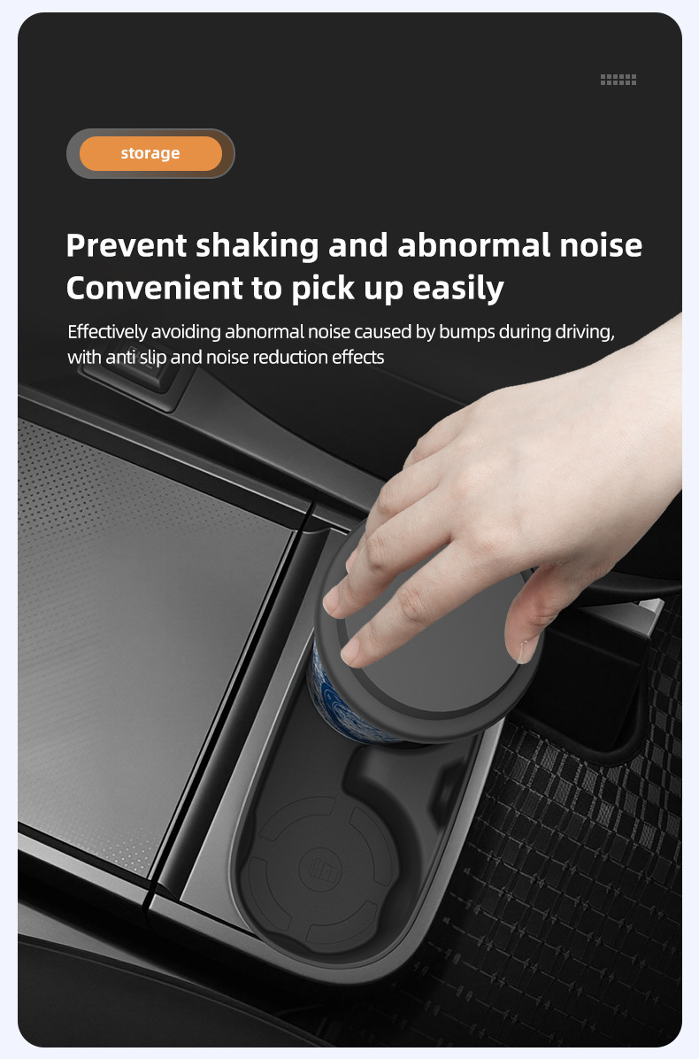 Suitable for 19-26 models of Delica D5, central console cup holder cover, protective and anti-slip car accessories, modification parts